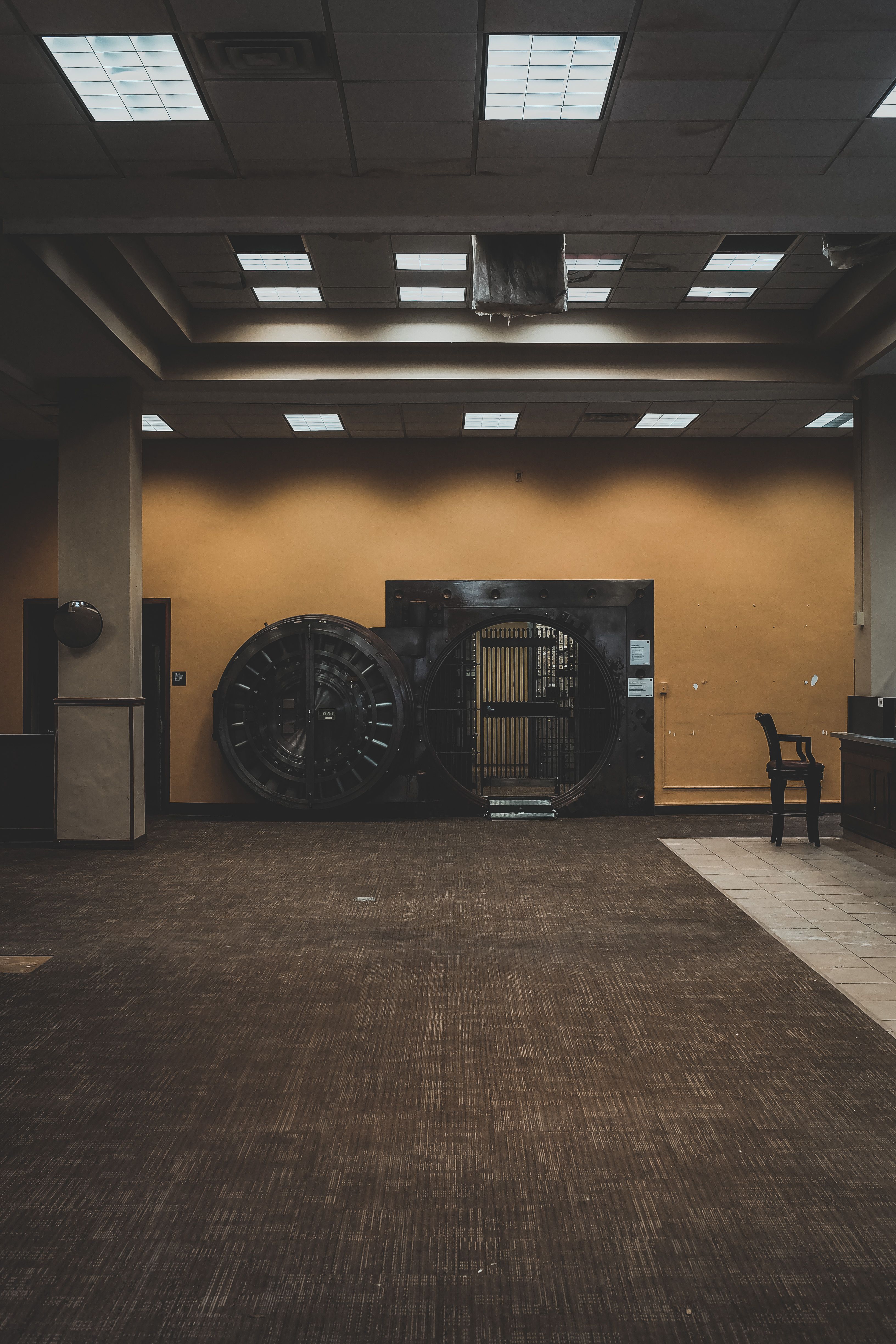 Secure bank vault